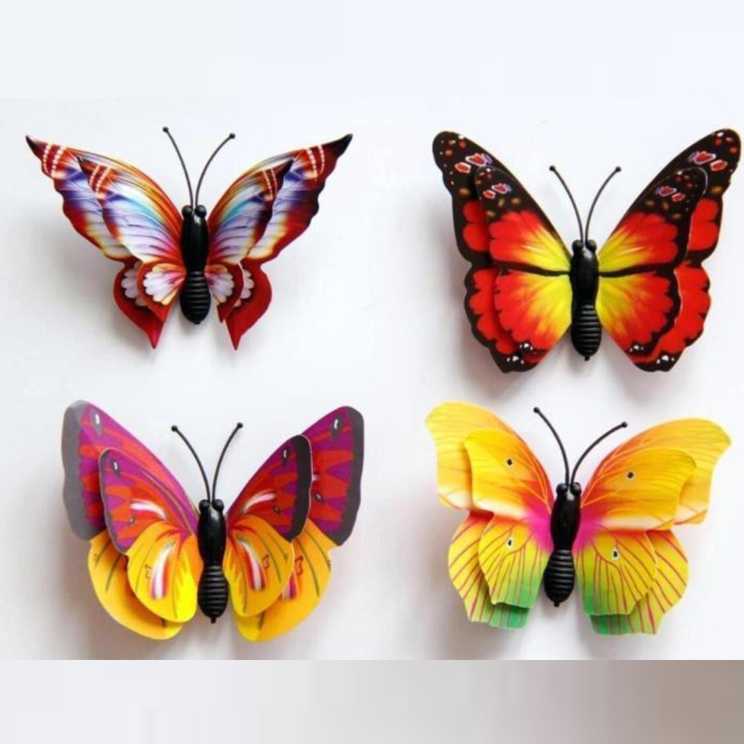 Butterfly Wall Sticker - 4 Pcs