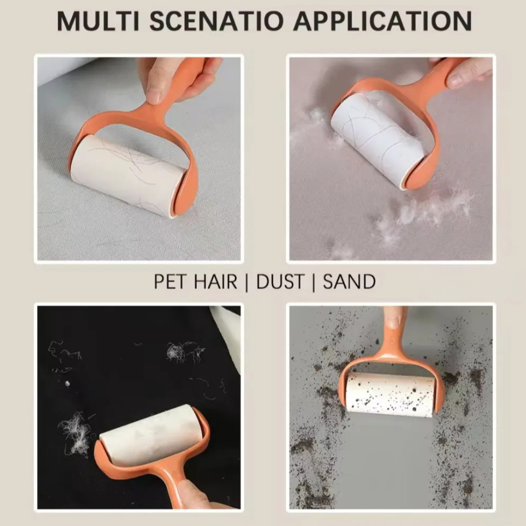Tearable Hair Sticker Roller Felt Sticky Paper Pet Sticky Roller Household Clothes Hair Remover Roller Brush