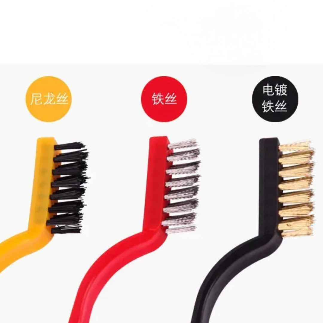 3Pcs Kitchen Gas Stove Cleaning Brush Household Gap Brush Wire Brush Decontamination Tool Practical Kitchen Accessories